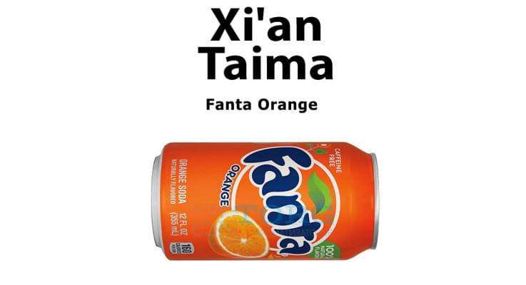 Изображение Ароматизатор Xi'an Taima Fanta Orange Ароматизатор Xi'an Taima Fanta Orange